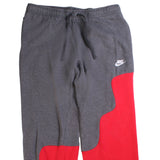 Nike  Rework Wavy Elasticated Waistband Joggers / Sweatpants Small Grey