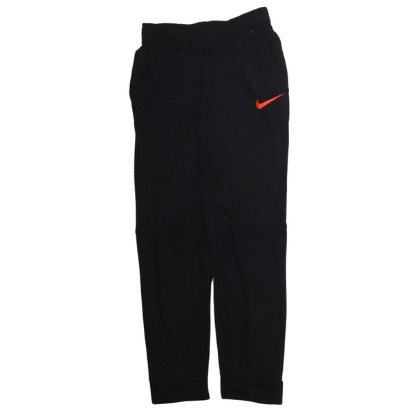 Nike 90's Elasticated Waistband Drawstrings Swoosh Joggers / Sweatpants Large Black