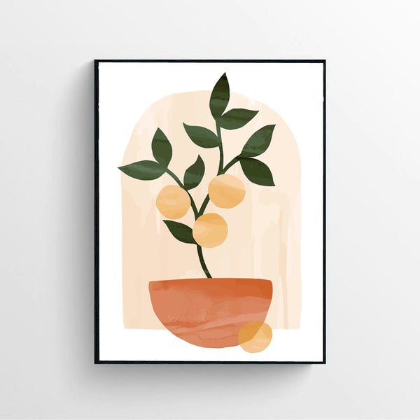 Lemon Tree Canvas print Poster