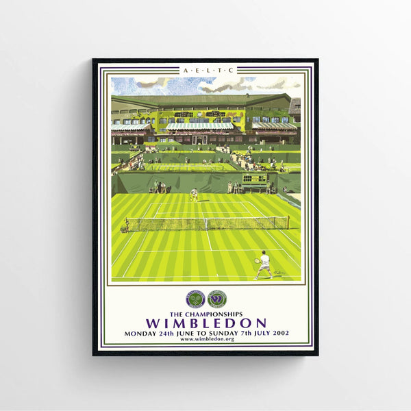 2002 Wimbledon Championships Poster