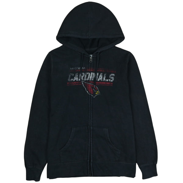 Vintage NFL 90's Black Spellout Full Zip Hoodie Women's Large