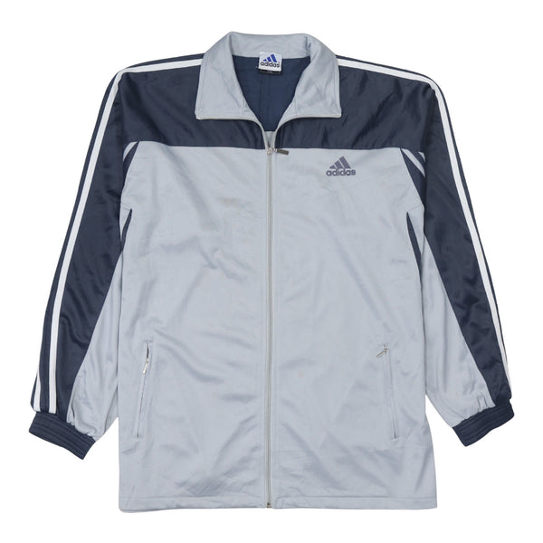 Adidas 90's Striped Sleeve Full Zip Up Sweatshirt XXLarge (2XL) Black