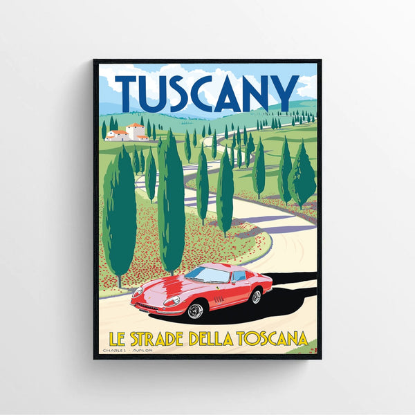 Tuscany Italy Travel Poster