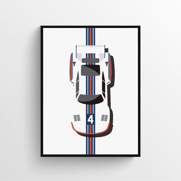 Porsche Martini Racing Car Poster