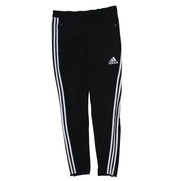 Adidas 90's Elasticated Waistband Drawstring Trousers / Pants Small Black