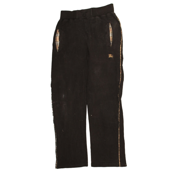 Burberry 90's Straight Leg Baggy Trousers / Pants Large Black