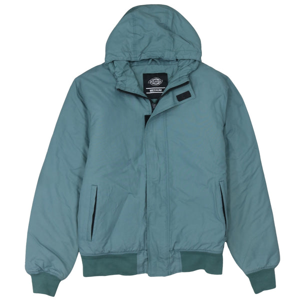 Dickies 90's Hooded Full Zip Up Windbreaker Medium Green