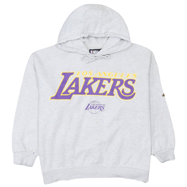 NBA 90's Los Angeles Lakers Pullover Hoodie Large White