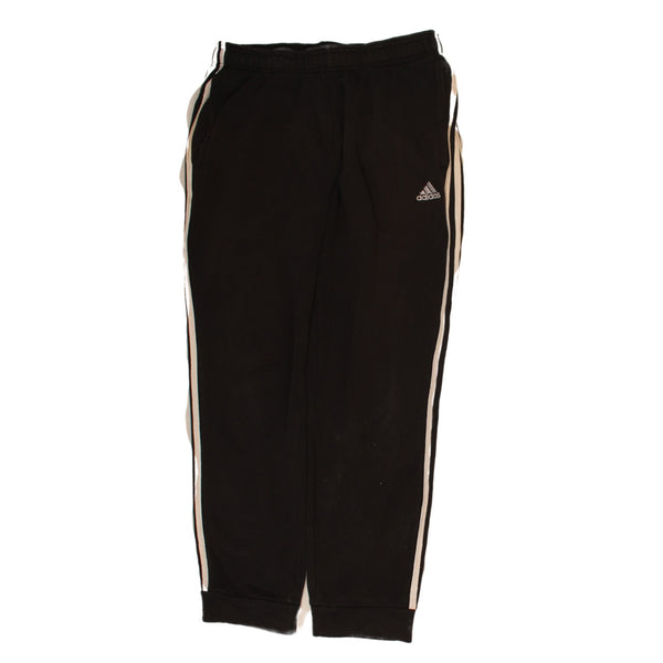 Adidas 90's Elasticated Waistband Drawstrings Joggers / Sweatpants Large Black