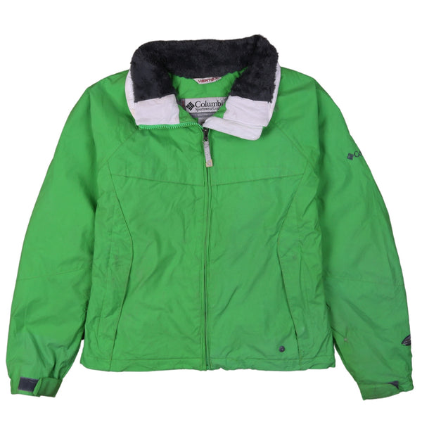 Columbia 90's Waterproof Full Zip Up Windbreaker Medium Green