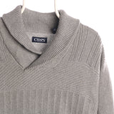 Chaps Ralph Lauren 90's Knitted Jumper / Sweater XLarge Grey