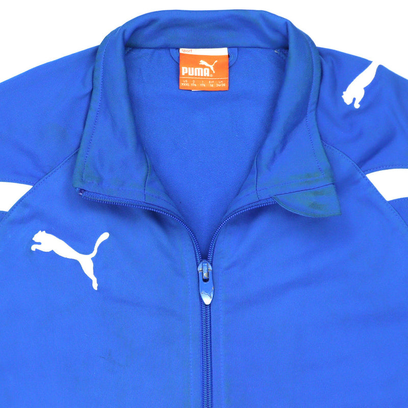 Puma 90's Track Jacket Retro Zip Up Fleece XXLarge (2XL) Blue