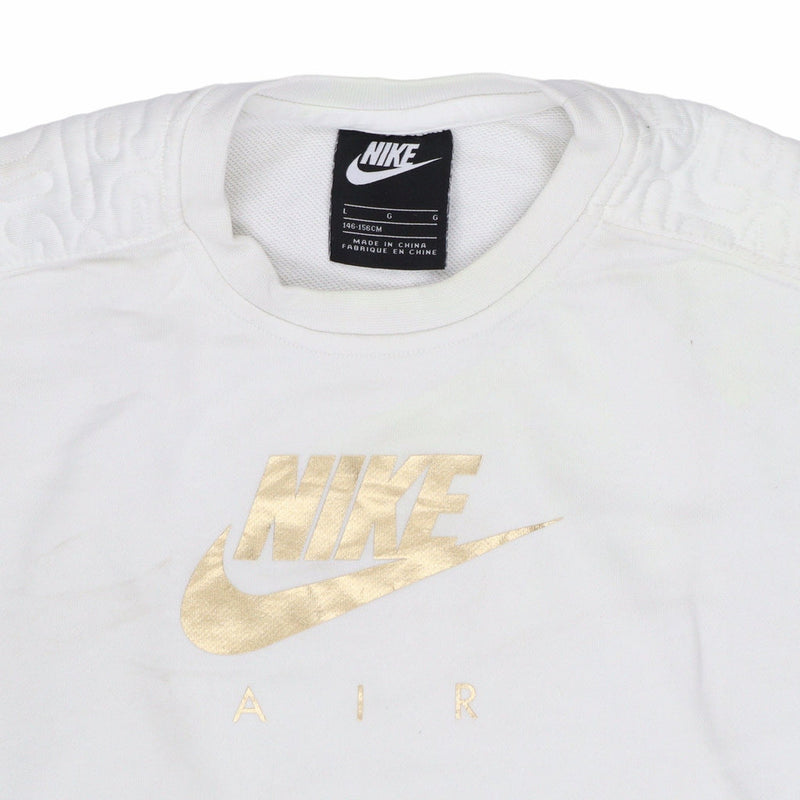 Nike 90's Spellout Crewneck Sweatshirt Large White