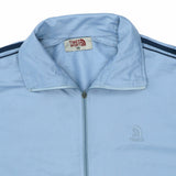 TIMES 90's Nylon Track Jacket Zip Up Windbreaker XSmall Blue