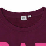 Gap 90's Spellout Crewneck Sweatshirt Medium Burgundy Red