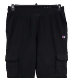 Champion 90's Drawstring Elasticated Waistband Joggers / Sweatpants Large Black