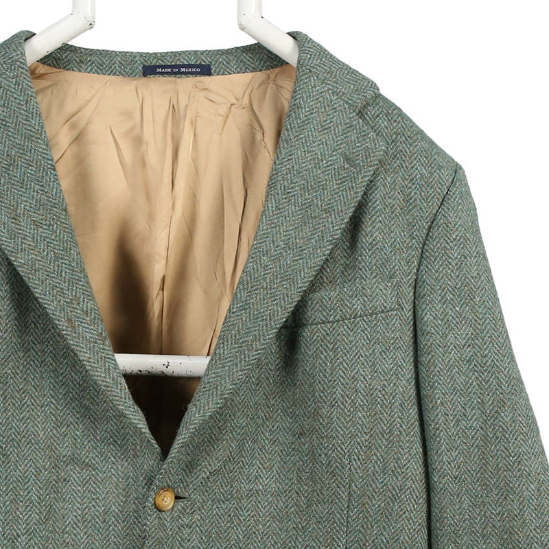 Harris Tweed 90's Tweed Wool Jacket Blazer Large Green