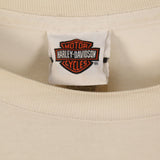 Harley Davidson 90's Long Sleeve Back Print T Shirt XLarge White