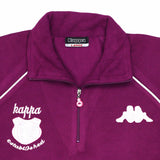 Kappa 90's Quarter Zip Fleece Sweatshirt Large Pink