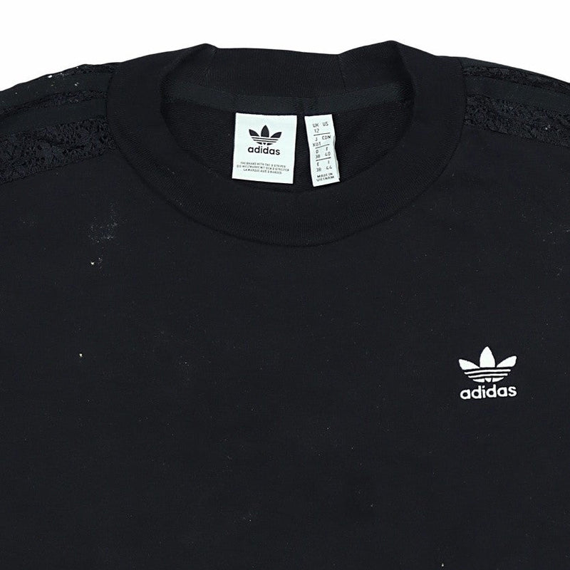 Adidas 90's Heavyweight Crewneck Sweatshirt Small Black