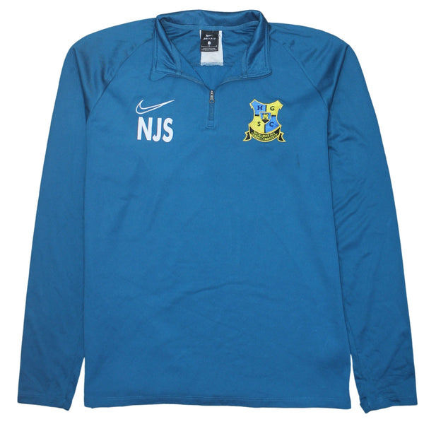 Nike 90's Swoosh Quarter Zip Sweatshirt Large Blue