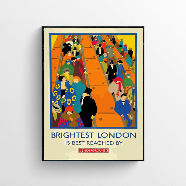 Brightest London Travel Poster