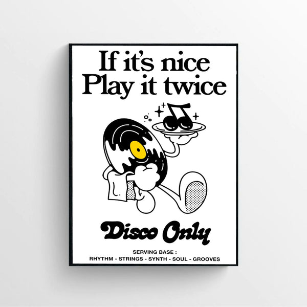 Play it Twice V2 Print poster