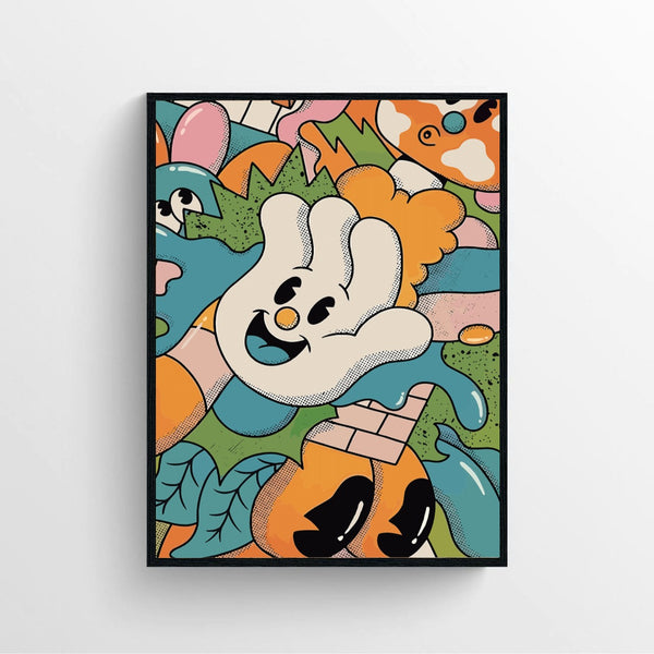 Trippy Aesthetic Cartoon Poster