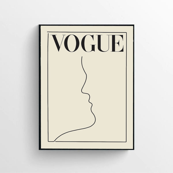 Fashion Girl Vogue Canvas Poster