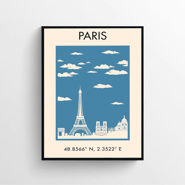 Vintage Paris wall art Poster