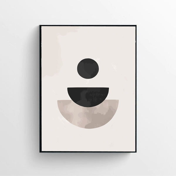 Graphic Shapes No3 Canvas Poster