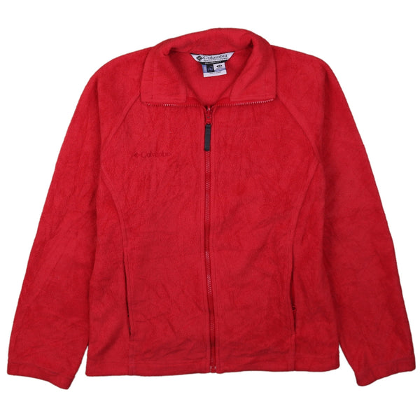 Columbia 90's Full Zip Up Fleece Jumper XSmall Red