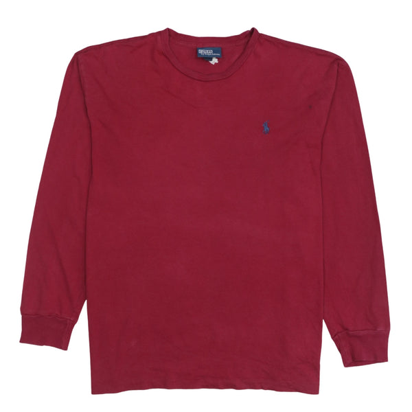 Polo Ralph Lauren 90's Lightweight Crew Neck Sweatshirt Medium Red