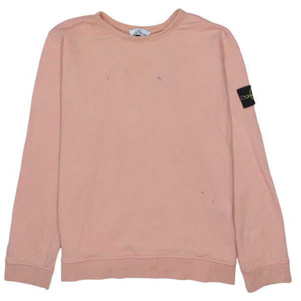Stone Island Pink Crew Neck Sweatshirt 90's Vintage XXLarge (2XL) Women's