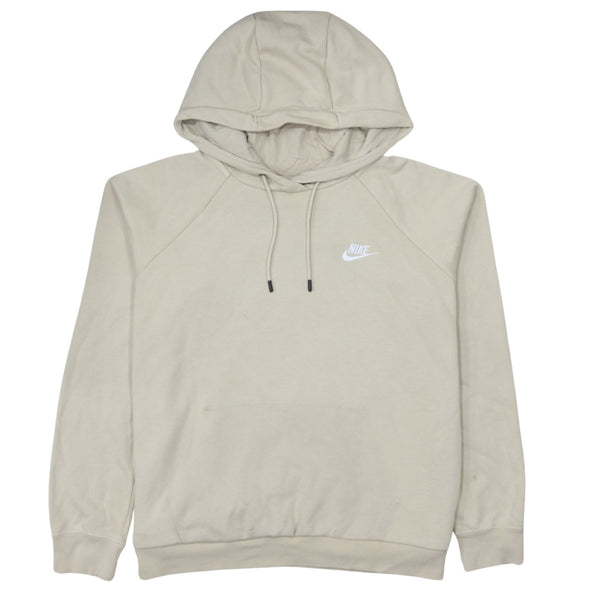 Nike 90's Swoosh Pullover Hoodie Large Beige Cream