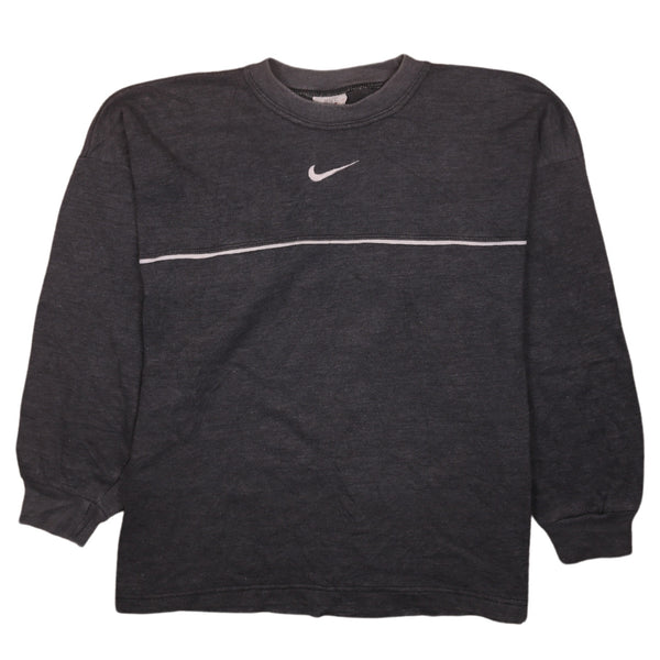 Nike 90's Swoosh Crew Neck Sweatshirt XLarge Grey