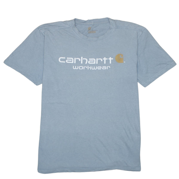 Carhartt 90's Spellout Short Sleeves T Shirt Large Grey