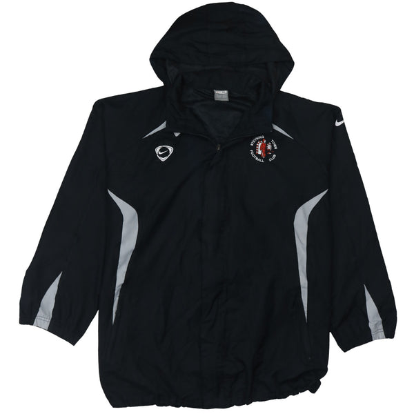 Nike 90's Swoosh Full Zip Up Windbreaker XLarge Black