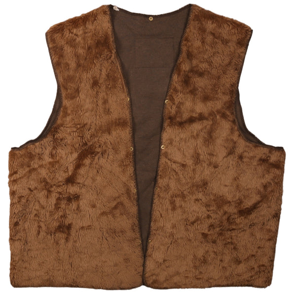 Barbour 90's Vest Sleeveless Button Up Gilet XLarge (missing sizing label) Brown