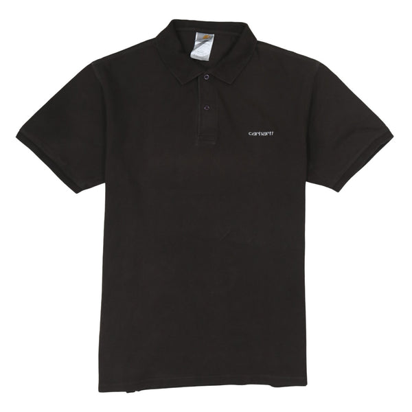 Carhartt Dark Brown Polo Shirt Men's XXLarge Small Chest Logo Short Sleeve Top