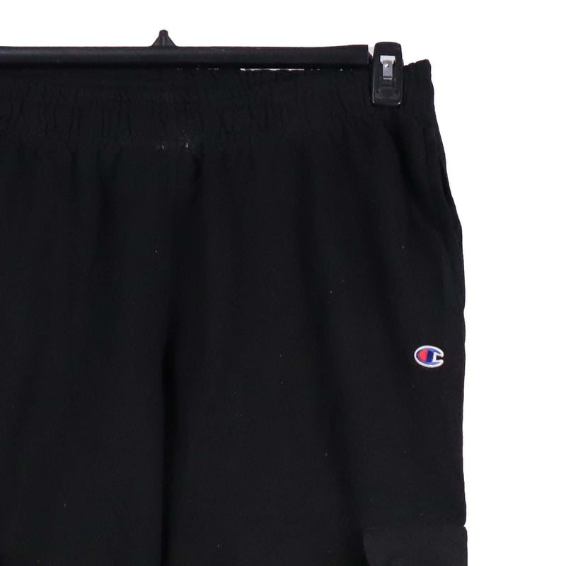 Champion 90's Drawstring Elasticated Waistband Joggers / Sweatpants Large Black