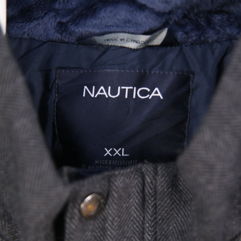 Nautica 90's Gilet Zip Up Button Up Vests XXLarge (2XL) Black