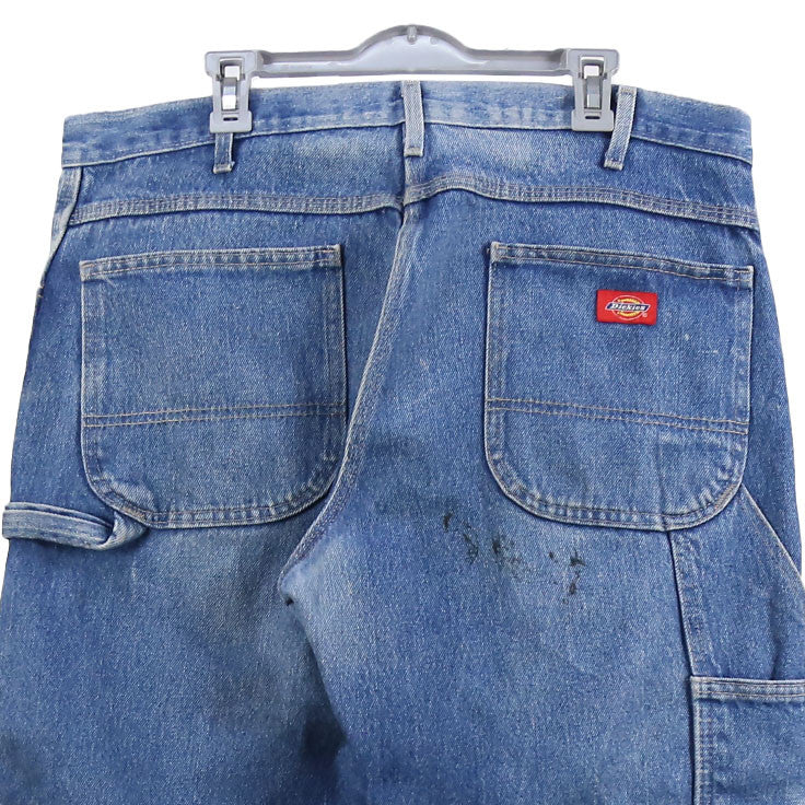 Dickies 90's Carpenter Workwear Cargo Baggy Denim Jeans / Pants 36 Blue