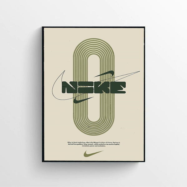 Vintage Nike Running Track Poster