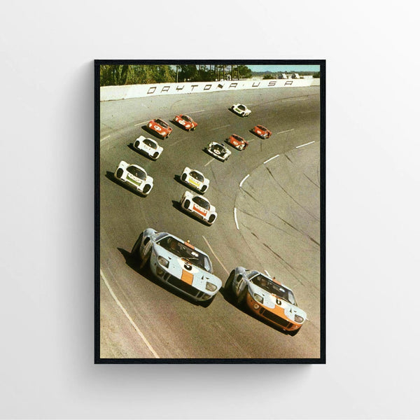 Ford Gt40 racing Poster