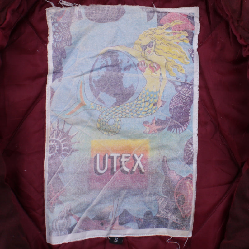 Utex 90's Sportswear Full Zip Up Parka Small Blue