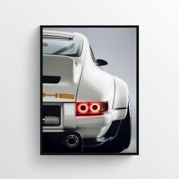 Singer Porsche Print poster