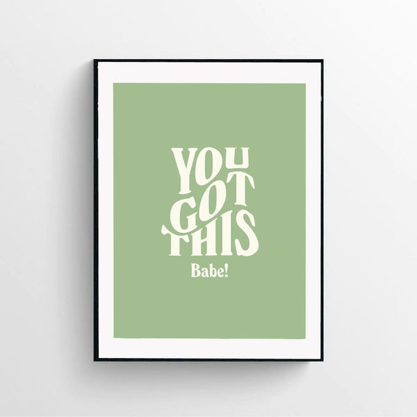 Motivatonal reminder wall poster