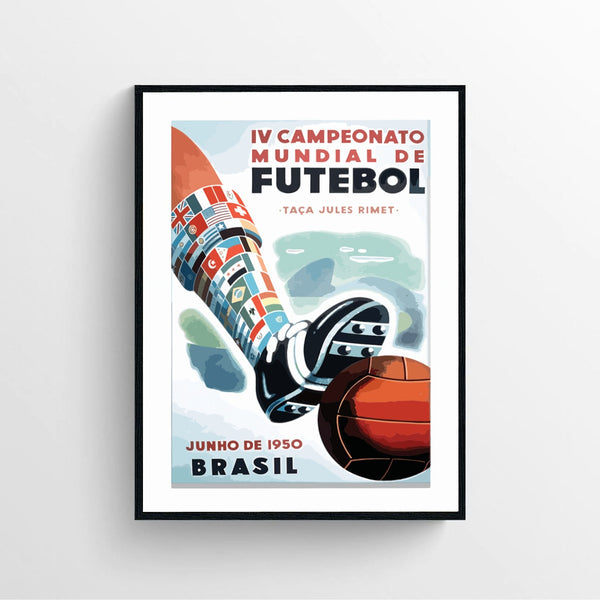 World Cup 1950 Art Print Poster