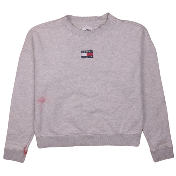 Tommy Jeans 90's Lightweight Crew Neck Sweatshirt Small Grey